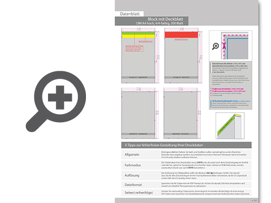 Product Bild block_mit_leimbindung_und_deckblatt__din_a4__200_blatt__4_4_farbig_beidseitig_bedruckt
